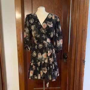 All Saints Jade Eden Wrap dress Vintage floral